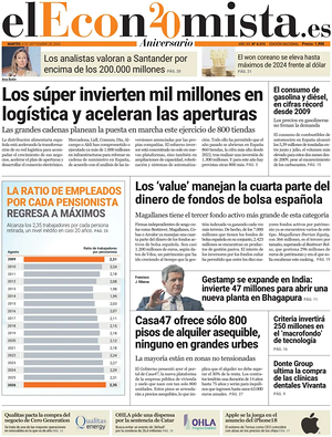 Prima pagina El Economista di oggi - Quotidiano finanza