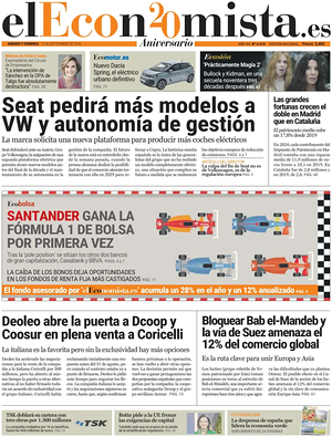 Prima pagina El Economista di oggi - Quotidiano finanza