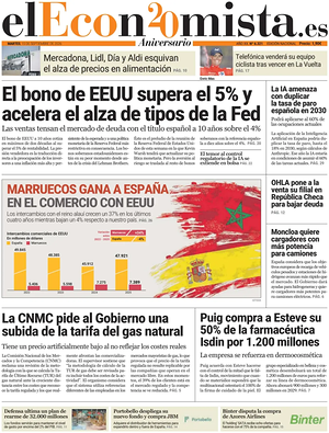 Prima pagina El Economista di oggi - Quotidiano finanza