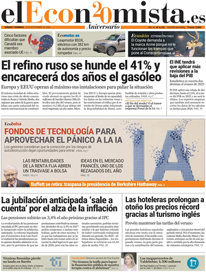 Prima pagina El Economista di oggi - Quotidiano finanza