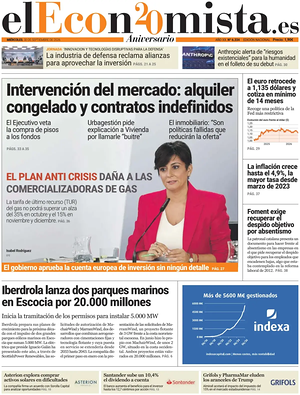 Prima pagina El Economista di oggi - Quotidiano finanza