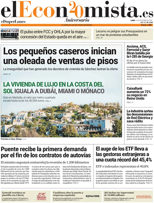 Prima pagina El Economista di oggi - Quotidiano finanza