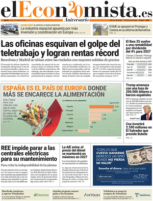 Prima pagina El Economista di oggi - Quotidiano finanza