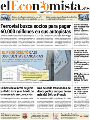 Prima pagina El Economista di oggi - Quotidiano finanza