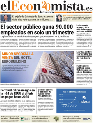 Prima pagina El Economista di oggi - Quotidiano finanza