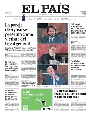 Prima pagina El País di oggi - Quotidiano estero