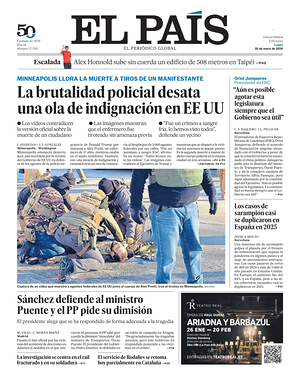 Prima pagina El País di oggi - Quotidiano estero