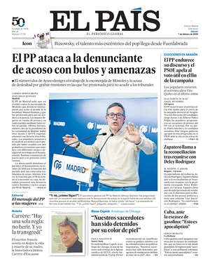 Prima pagina El País di oggi - Quotidiano estero
