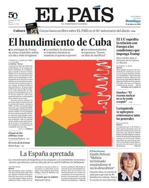 Prima pagina El País di oggi - Quotidiano estero