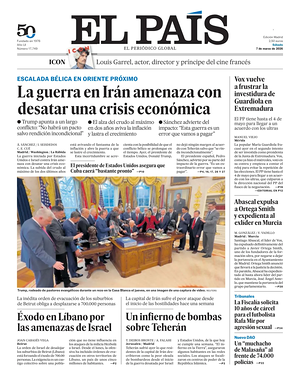Prima pagina El País di oggi - Quotidiano estero