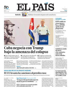 Prima pagina El País di oggi - Quotidiano estero