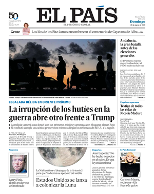 Prima pagina El País di oggi - Quotidiano estero