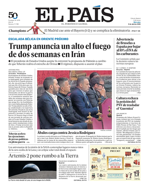 Prima pagina El País di oggi - Quotidiano estero