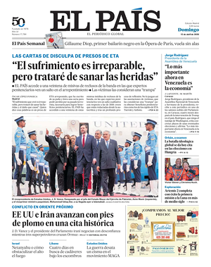 Prima pagina El País di oggi - Quotidiano estero