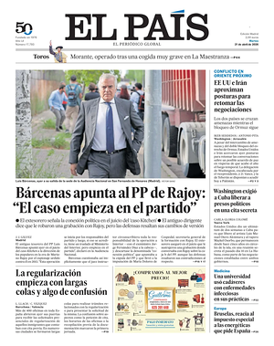 El País prima pagina