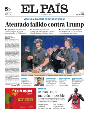 Prima pagina El País di oggi - Quotidiano estero