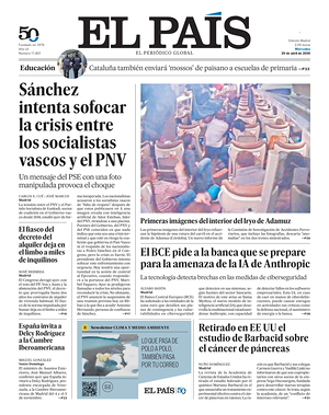 El País prima pagina