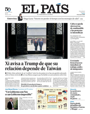Prima pagina El País di oggi - Quotidiano estero