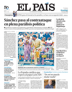 Prima pagina El País di oggi - Quotidiano estero
