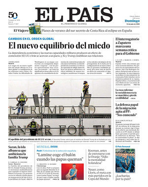 Prima pagina El País di oggi - Quotidiano estero