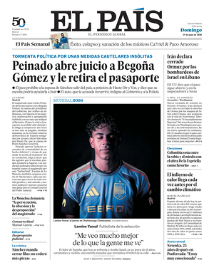 Prima pagina El País di oggi - Quotidiano estero