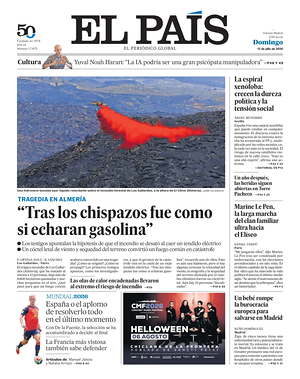 Prima pagina El País di oggi - Quotidiano estero