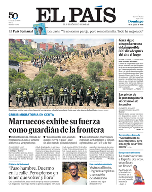 Prima pagina El País di oggi - Quotidiano estero