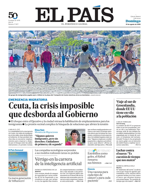 Prima pagina El País di oggi - Quotidiano estero