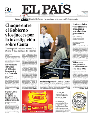 Prima pagina El País di oggi - Quotidiano estero