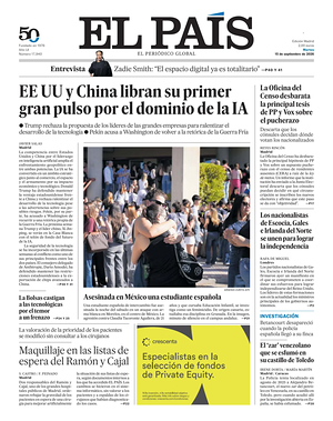 Prima pagina El País di oggi - Quotidiano estero
