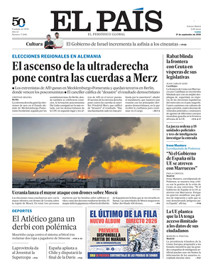 Prima pagina El País di oggi - Quotidiano estero