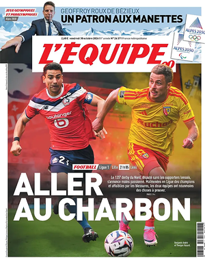 Une de L'Équipe du jour - Journal sports