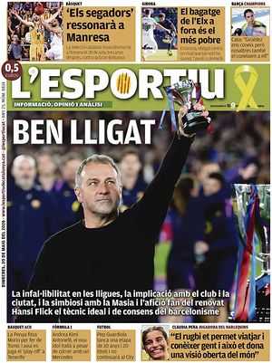 Portada L'Esportiu de hoy - Periódico deportes
