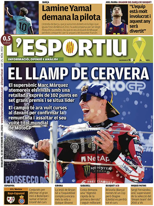 Prima pagina L'Esportiu di oggi - Quotidiano deportes