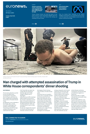 EuroNews (English) prima pagina