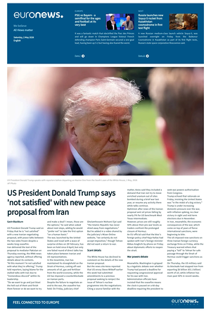 EuroNews (English) prima pagina