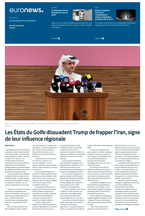 Prima pagina EuroNews (French) di oggi - Quotidiano estero
