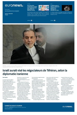 Prima pagina EuroNews (French) di oggi - Quotidiano estero