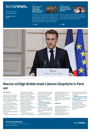 Prima pagina EuroNews (German) di oggi - Quotidiano estero