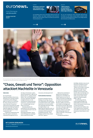 EuroNews (German) prima pagina