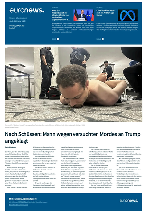 EuroNews (German) prima pagina