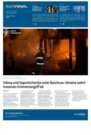Prima pagina EuroNews (German) di oggi - Quotidiano estero