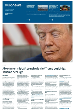 Prima pagina EuroNews (German) di oggi - Quotidiano estero