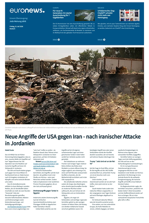 Prima pagina EuroNews (German) di oggi - Quotidiano estero