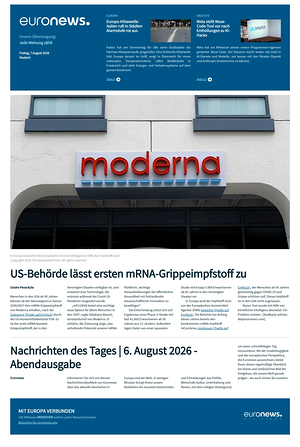 Prima pagina EuroNews (German) di oggi - Quotidiano estero