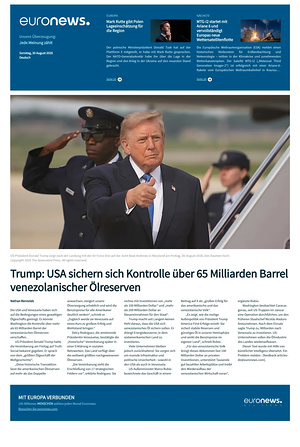 Prima pagina EuroNews (German) di oggi - Quotidiano estero