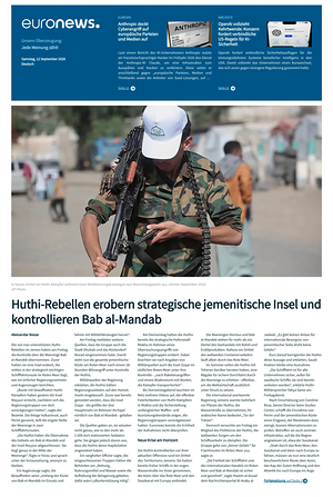 Prima pagina EuroNews (German) di oggi - Quotidiano estero
