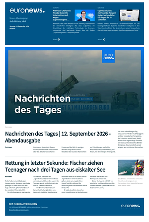 Prima pagina EuroNews (German) di oggi - Quotidiano estero