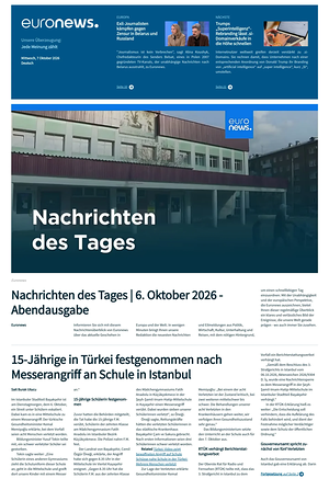 Prima pagina EuroNews (German) di oggi - Quotidiano estero