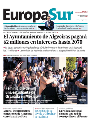 Prima pagina Europa Sur di oggi - Quotidiano regional